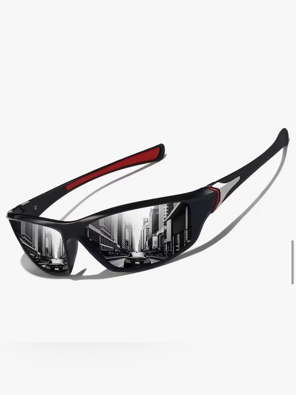 Men’s Black and Red Fashion Sunglasses - New!